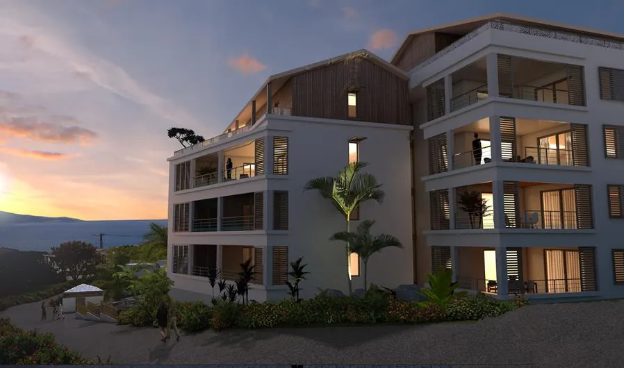 Appartement T3 neuf avec terrasse et vue mer à Fort-de-France - Résidence Belvédère du Fort 