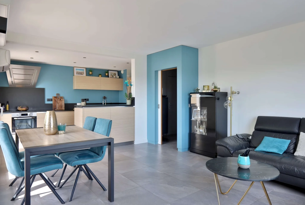 Appartement T4 de 79,92 m² avec balcon et garage à Corbas 