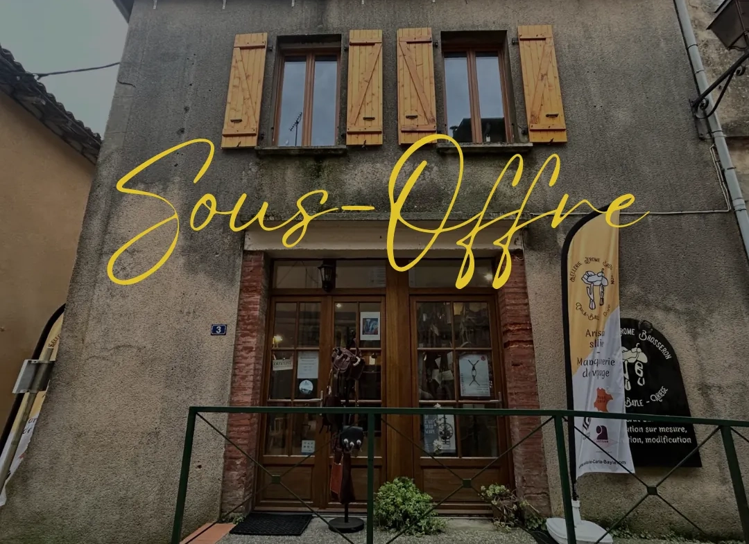 Maison de village à rénover avec local commercial à Carla Bayle 