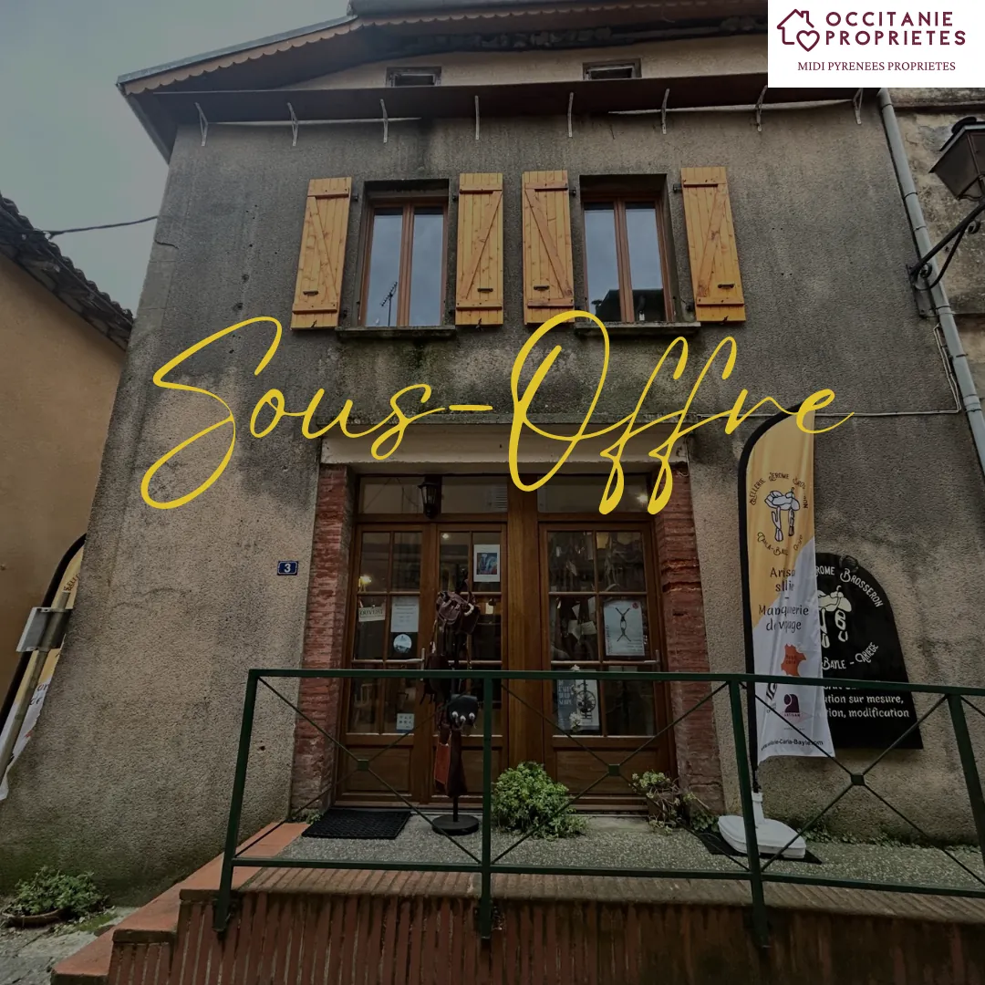 Maison de village à rénover avec local commercial à Carla Bayle 