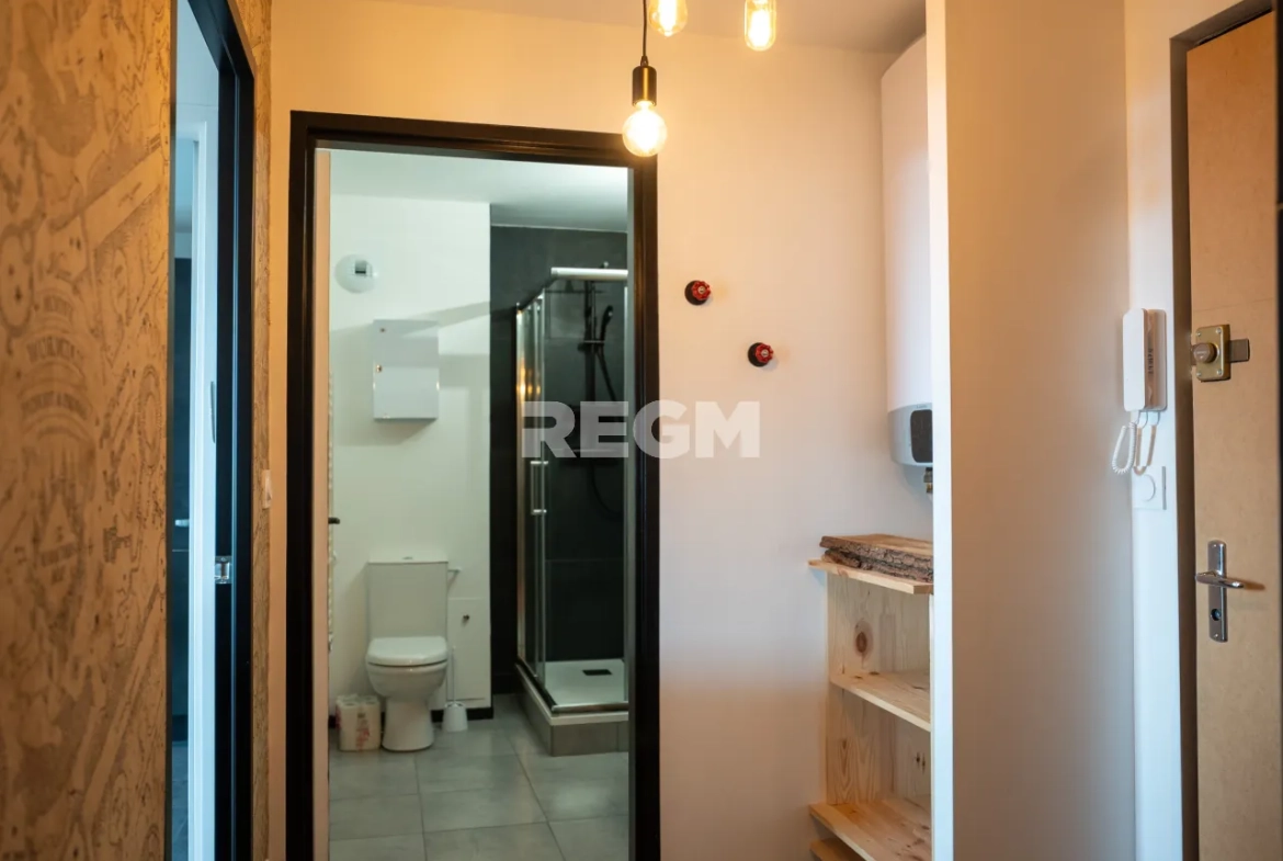 Appartement T1 Bis rénové avec balcon et garage à Clermont-Ferrand, secteur La Glacière 