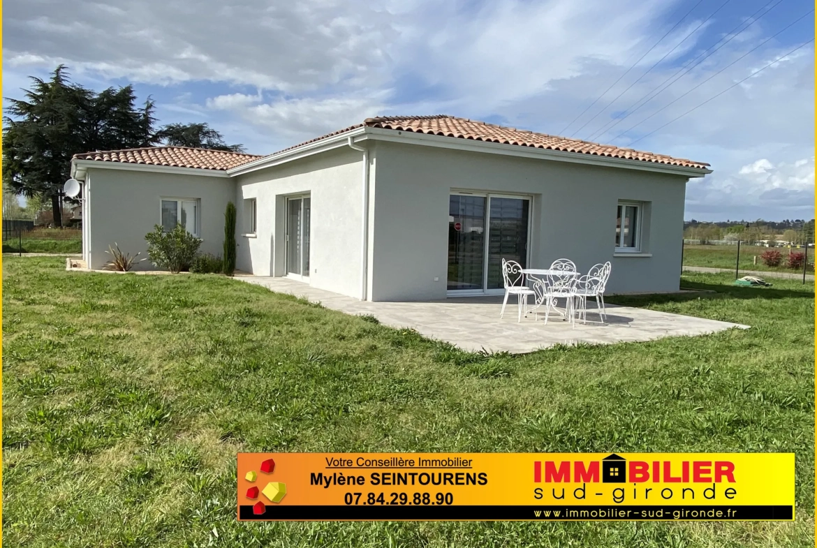 Maison contemporaine de 116 m² à Beaupuy avec jardin et garage 