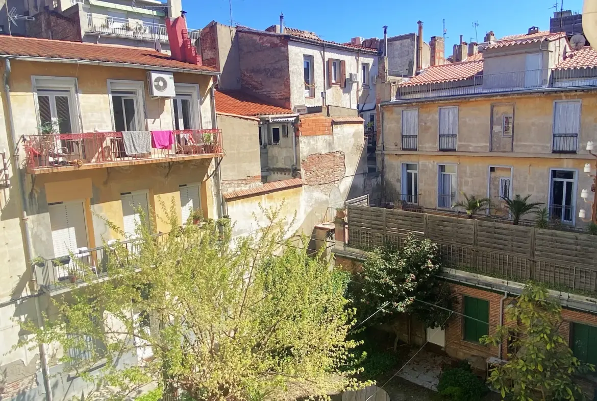 Appartement T3 à vendre au centre-ville de Perpignan, 64 m² avec terrasse et proximité des commerces 