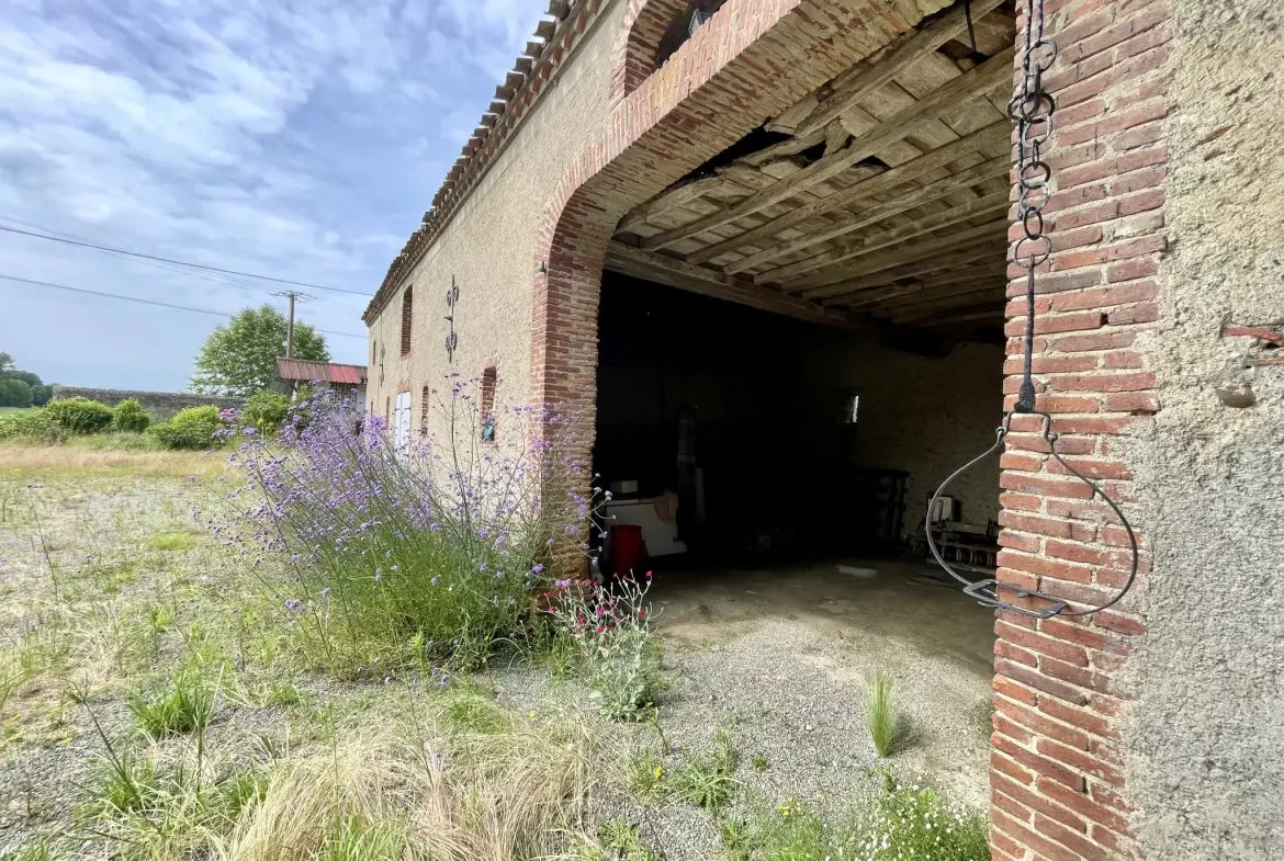 Magnifique corps de ferme à Estirac avec vue imprenable sur les Pyrénées 