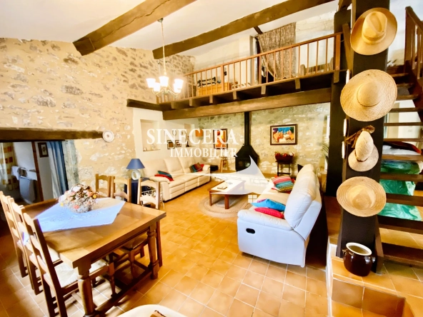 Maison de campagne de 110 m² à Thénac près de Sigoulès, vue vignobles