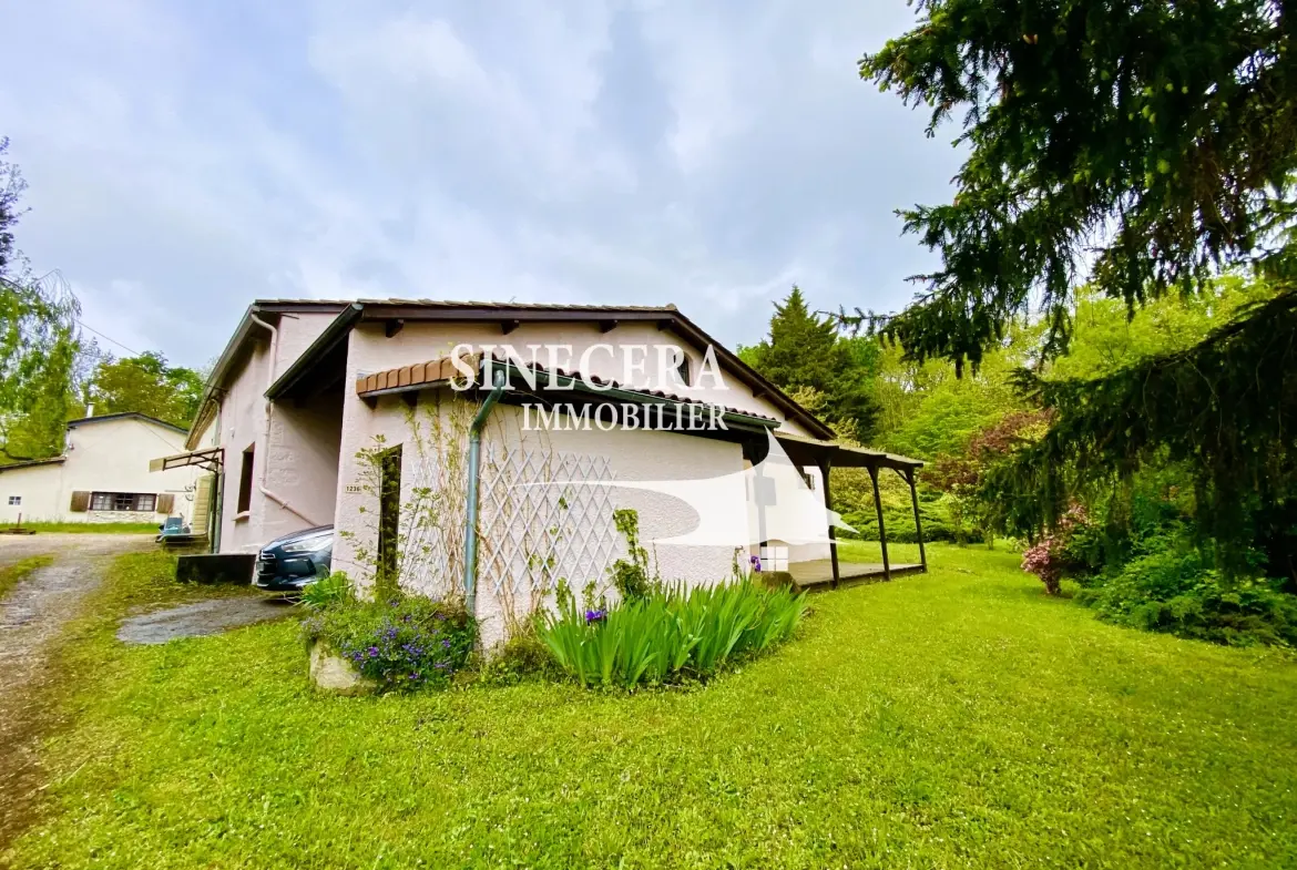 Maison de campagne de 110 m² à Thénac près de Sigoulès, vue vignobles 