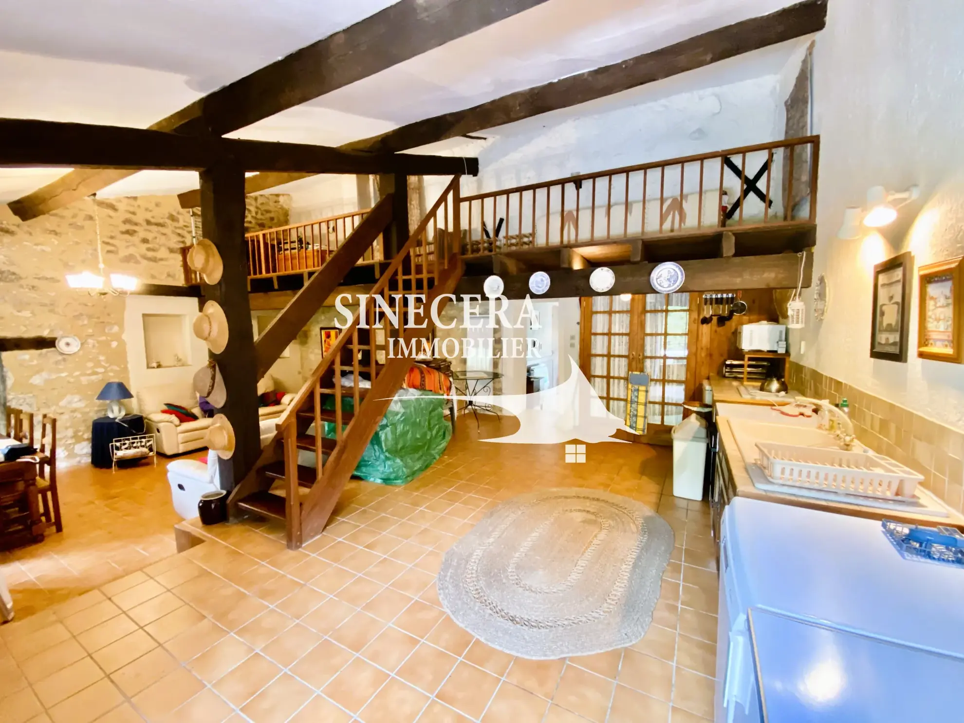 Maison de campagne de 110 m² à Thénac près de Sigoulès, vue vignobles 
