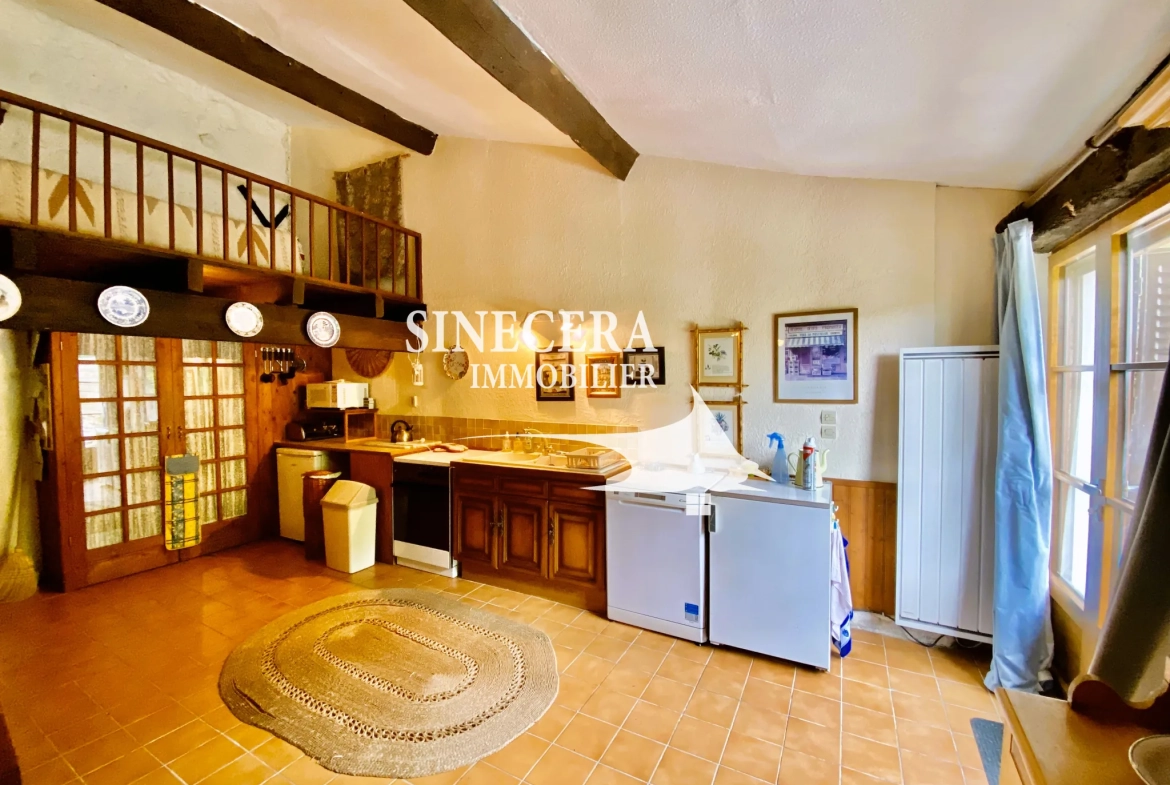 Maison de campagne de 110 m² à Thénac près de Sigoulès, vue vignobles 