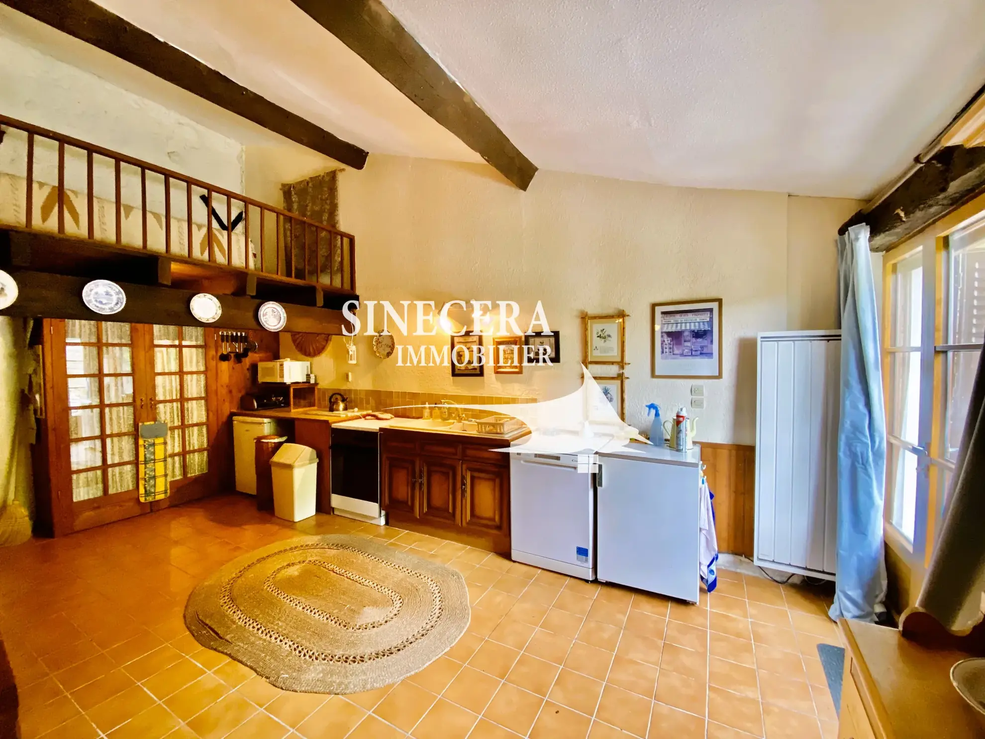 Maison de campagne de 110 m² à Thénac près de Sigoulès, vue vignobles 