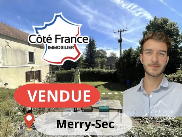 Superbe maison de 2 chambres avec grand jardin à proximité d'Auxerre