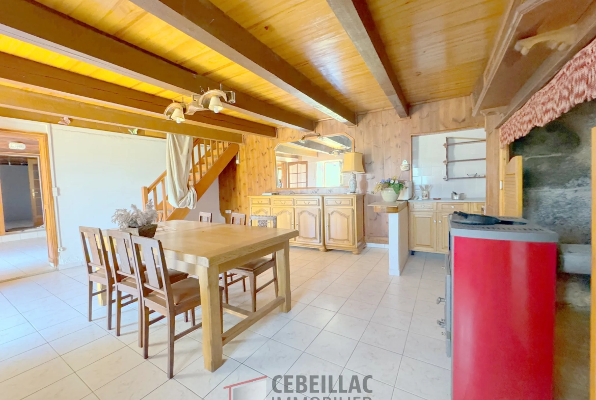 Maison authentique à vendre proche d'Allanche avec grand extérieur et potentiel 