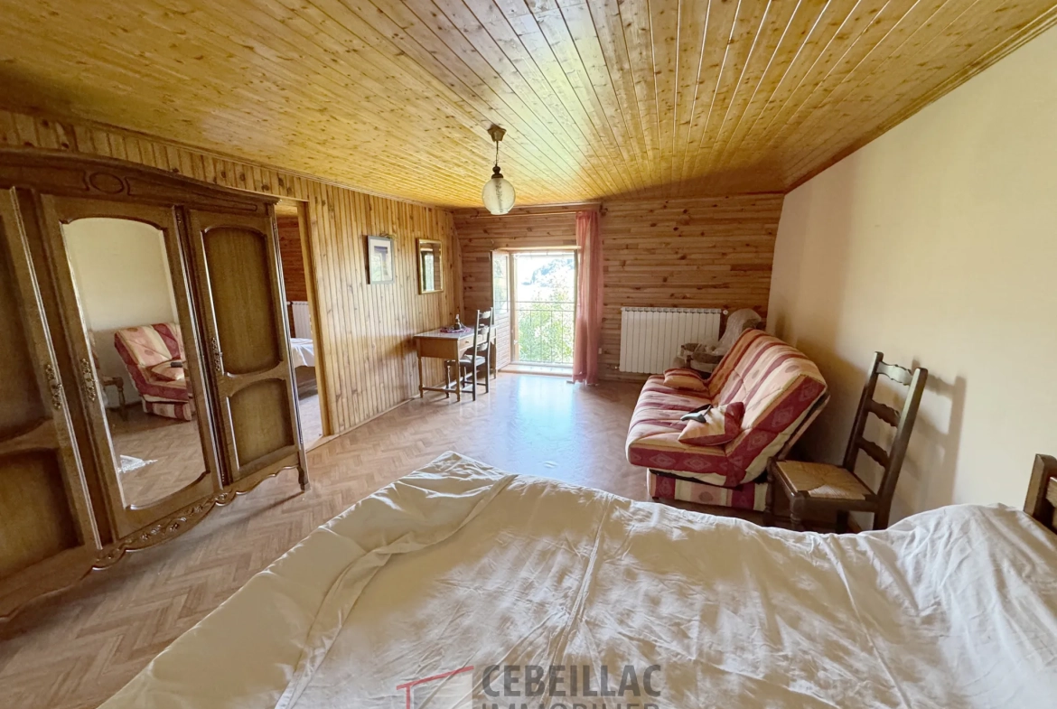 Maison authentique à vendre proche d'Allanche avec grand extérieur et potentiel 