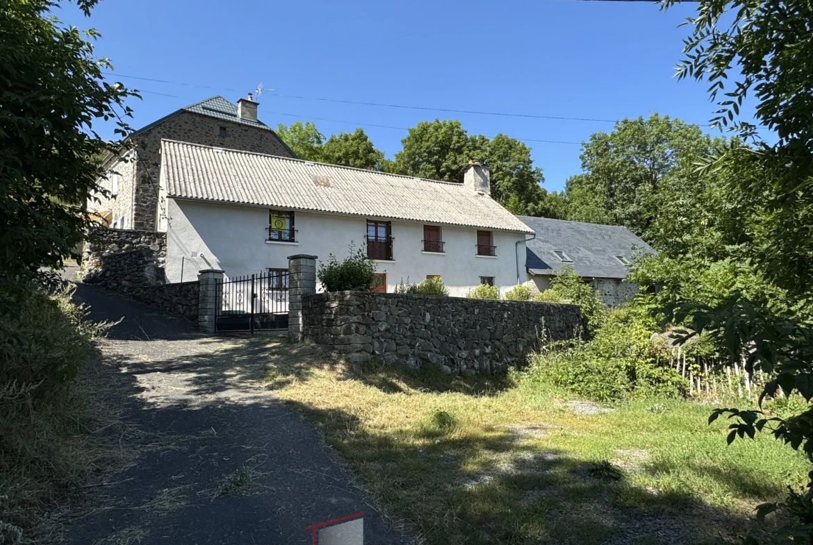 Maison authentique à vendre proche d'Allanche avec grand extérieur et potentiel 
