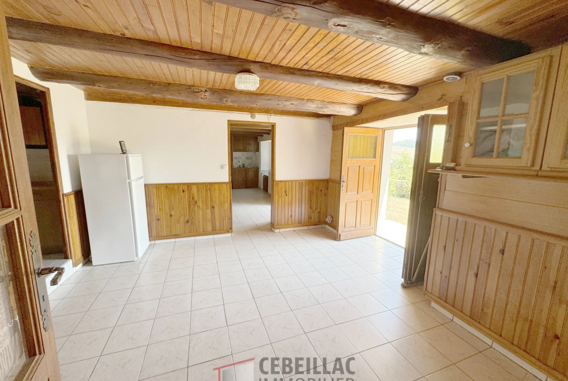 Maison authentique à vendre proche d'Allanche avec grand extérieur et potentiel 