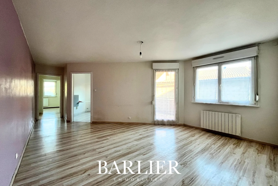 Appartement 3 pièces à Ostwald de 63,75 m² avec balcon et garage 