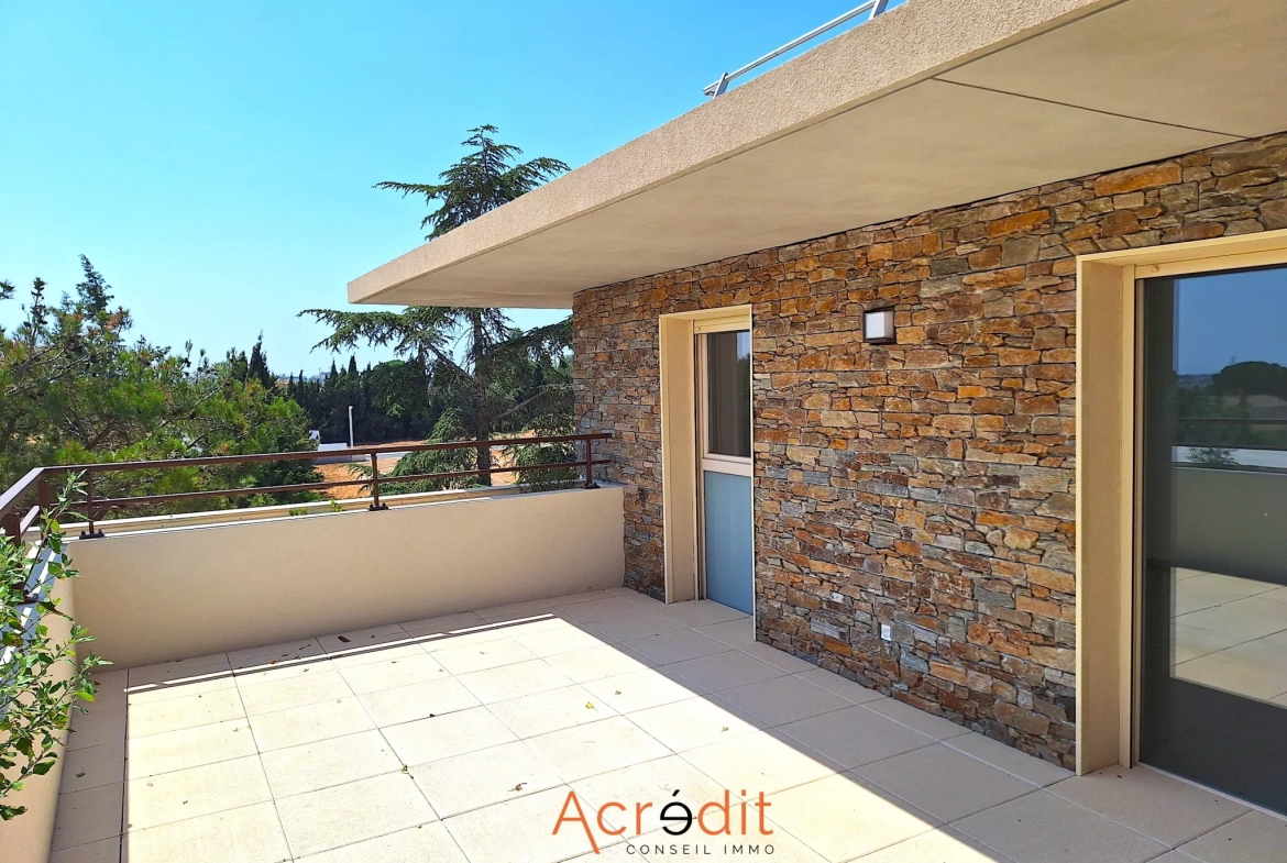 Appartement T3 moderne avec terrasse, parking à Boujan-sur-Libron 
