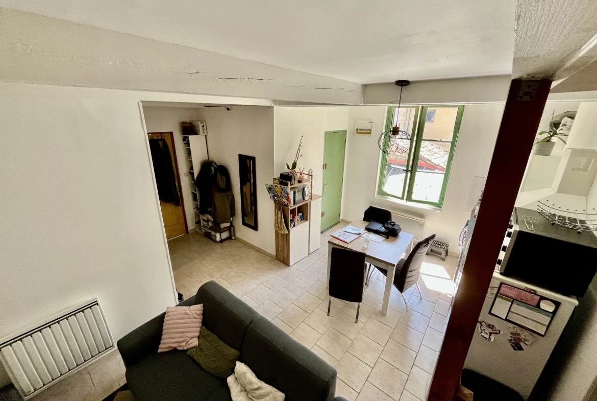 À vendre immeuble en centre-ville de Sommières avec 3 appartements et garage 