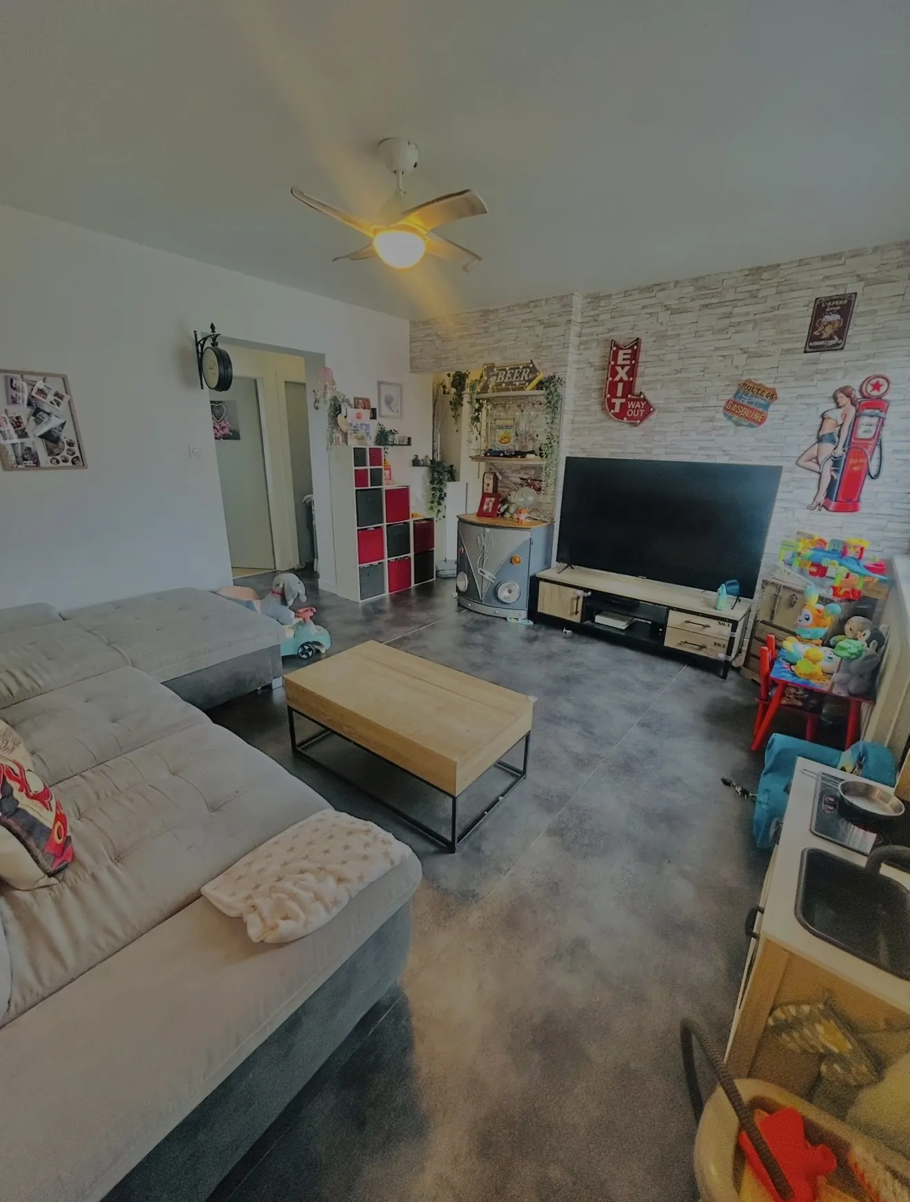 Appartement F3 avec cave et garage à Wittenheim - Dernier étage 