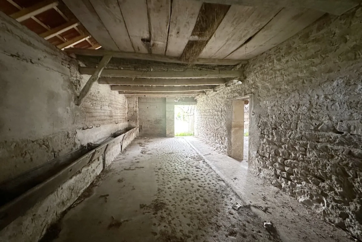 Ferme ancienne à rénover avec dépendances et grand terrain à Bourg-le-Comte 