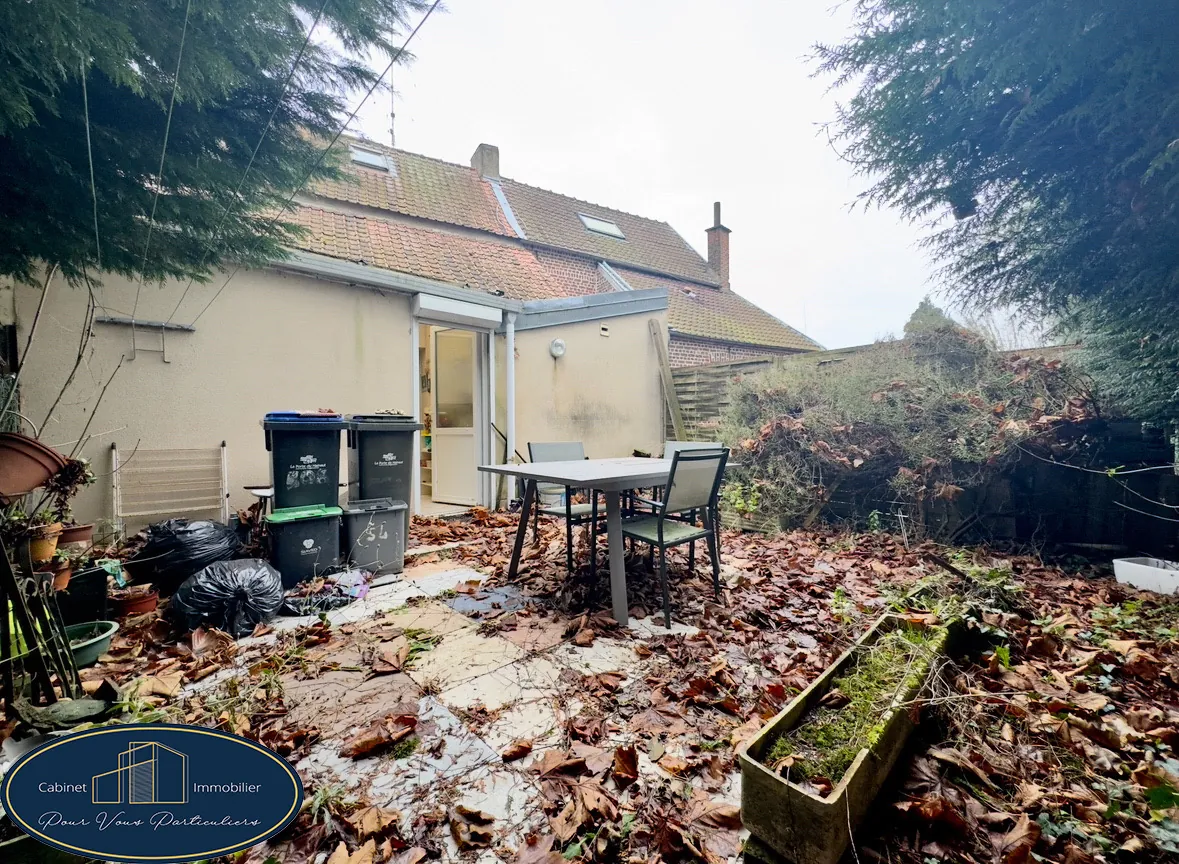 Maison mitoyenne de 73 m² à Haulchin proche A2, cour et cave 