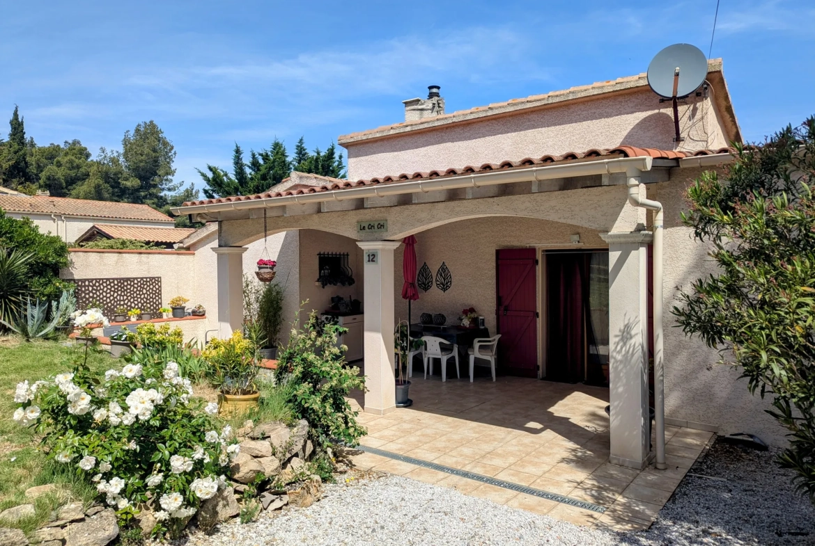 Villa de plain-pied avec dépendance et grand terrain à Pouzols Minervois 