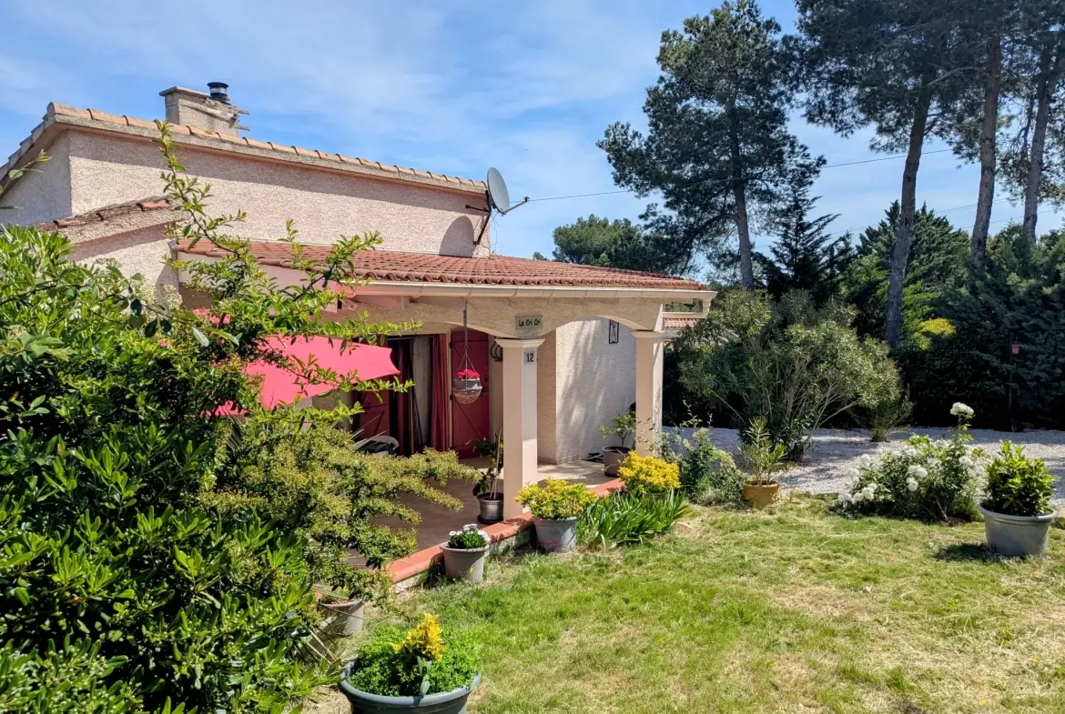 Villa de plain-pied avec dépendance et grand terrain à Pouzols Minervois 