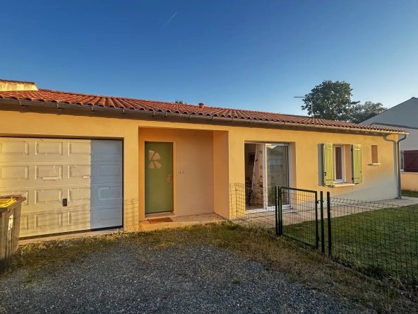 Maison de plain-pied à Coulon - 3 chambres, jardin et garage dans le Marais Poitevin