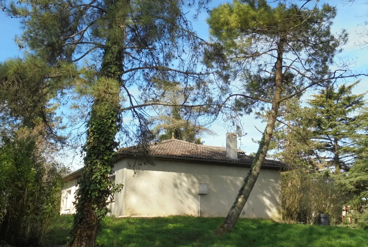 Maison de plain-pied à rénover avec grand terrain près de La Réole 