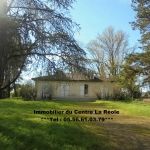 Maison de plain-pied à rénover avec grand terrain près de La Réole