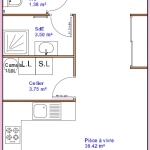 Maison de plain-pied à Medis avec jardin et parking, rénovée en cours