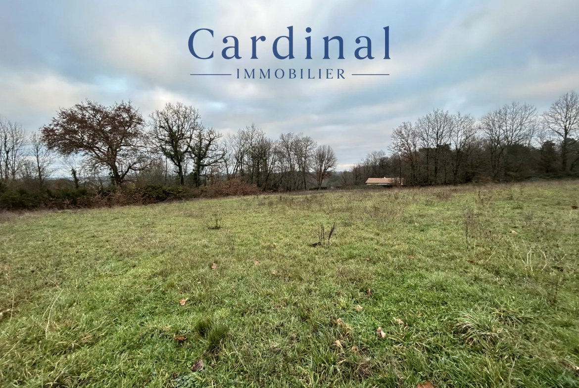 Terrain constructible de 1284 m² à Coursac proche Périgueux 