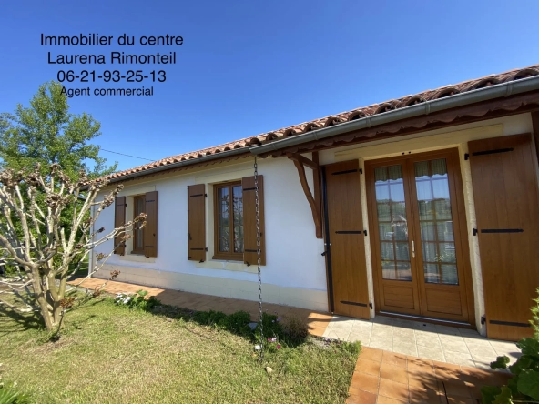 Belle maison de plain-pied de 126 m² avec jardin entre Auros et Bazas