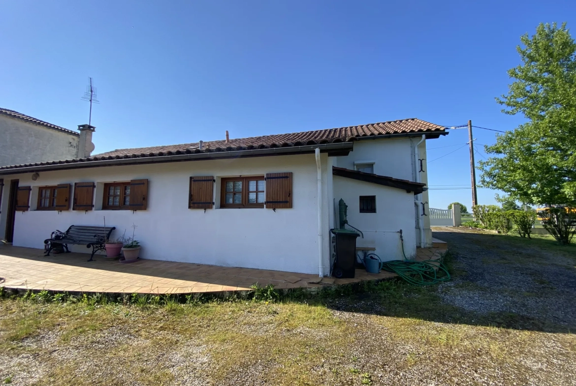 Belle maison de plain-pied de 126 m² avec jardin entre Auros et Bazas 
