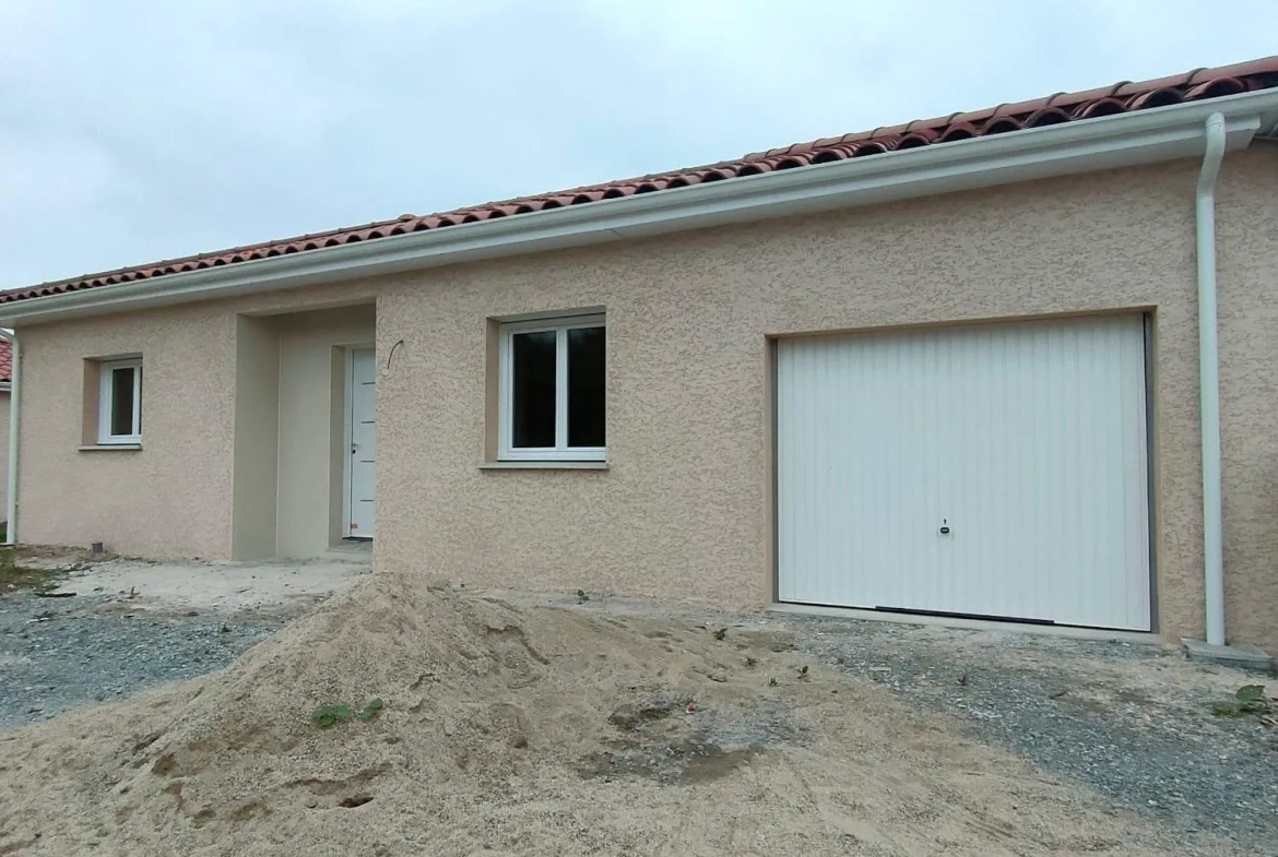 Maison neuve à Roanne avec 4 chambres, garage et terrain de 427 m² 
