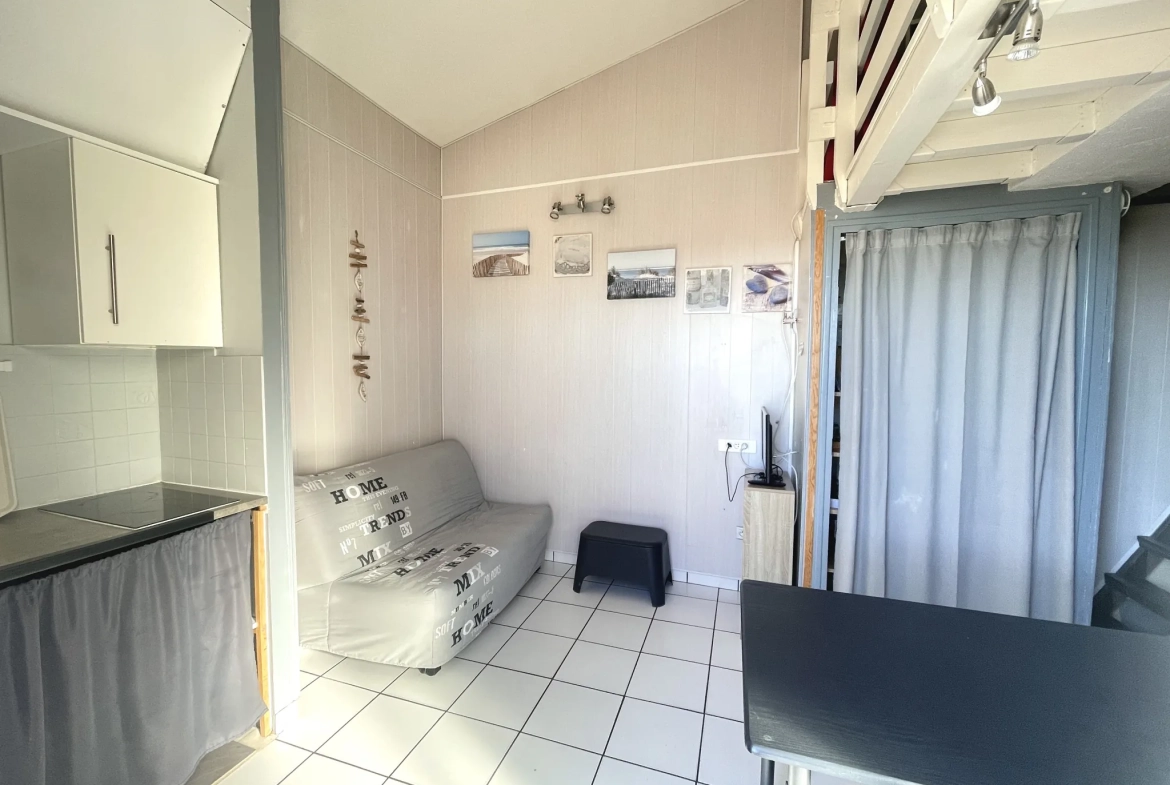 Appartement studio avec mezzanine et terrasse de 17 m² au Cap d'Agde 