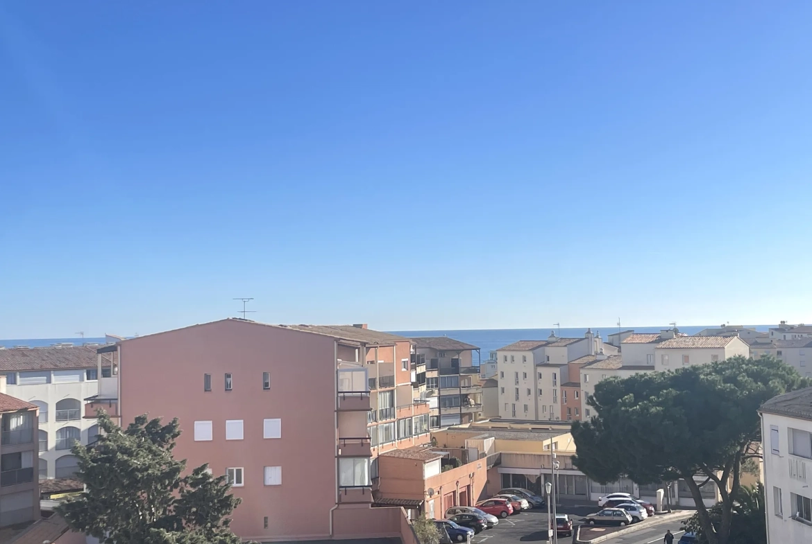 Appartement studio avec mezzanine et terrasse de 17 m² au Cap d'Agde 