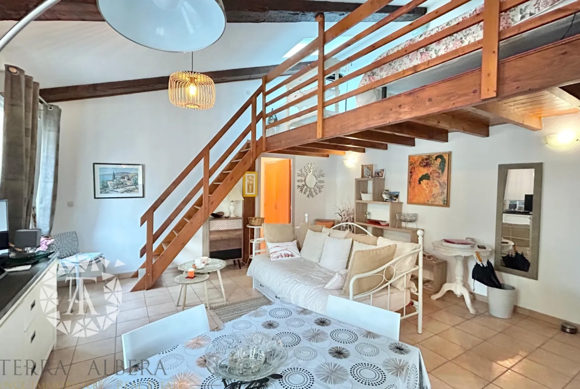 Appartement rénové de 48,64 m² au centre d'Argelès avec mezzanine et proximité des commodités 