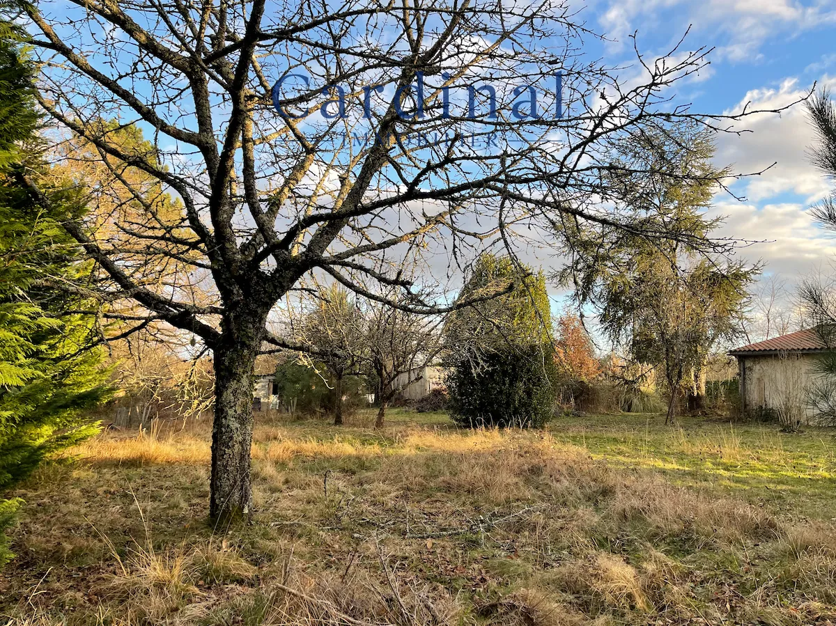 Terrain constructible de 951 m2 à Coursac, calme et arboré, proximité commodités 