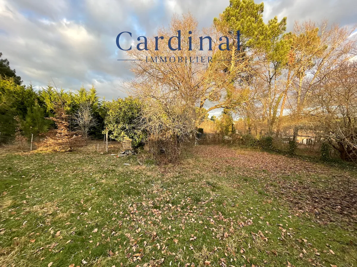 Terrain constructible de 951 m2 à Coursac, calme et arboré, proximité commodités 