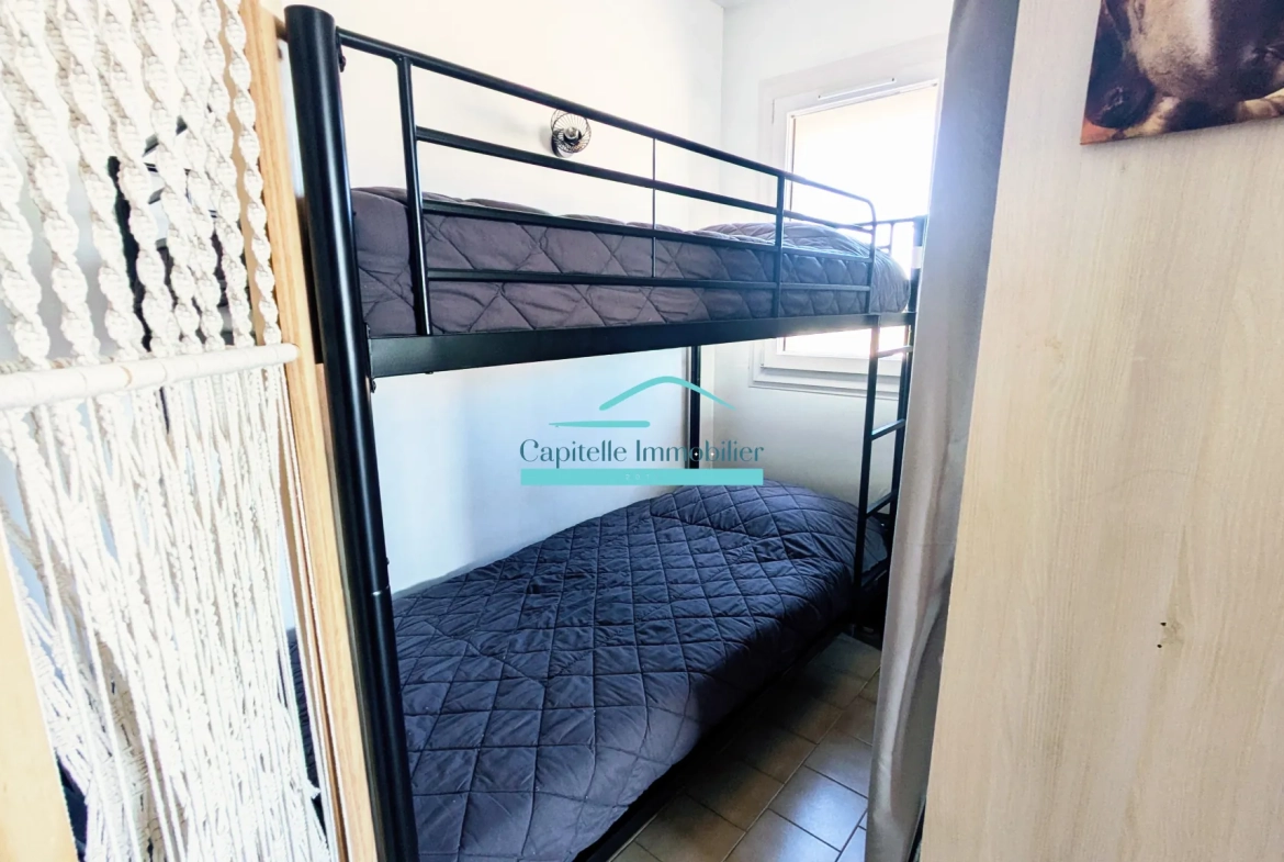 Appartement T2 de 29 m² à Frontignan Plage avec Vue Mer et Parking 
