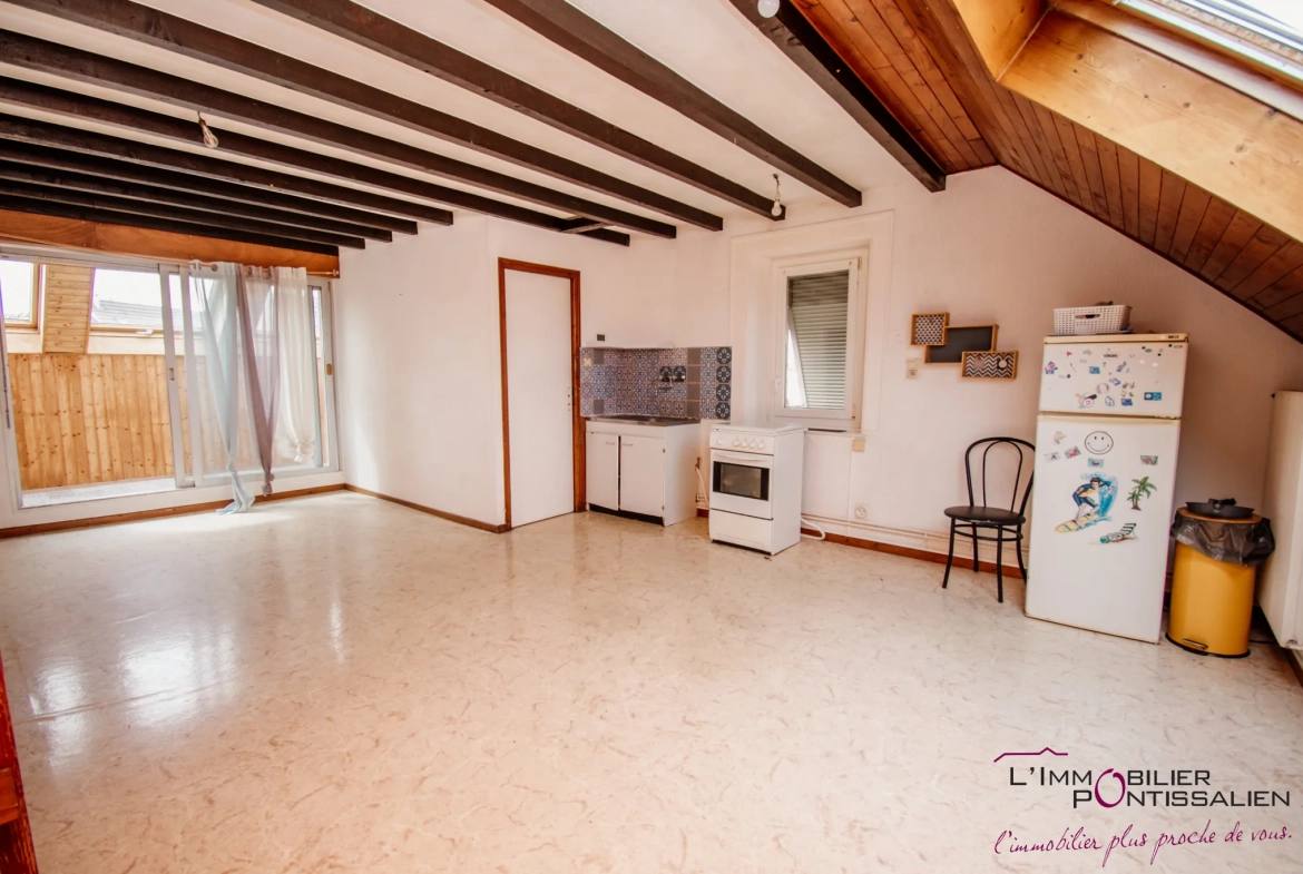 Appartement 2 pièces en duplex au centre de Pontarlier avec parking et cave 