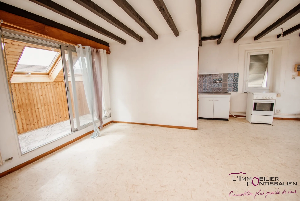 Appartement 2 pièces en duplex au centre de Pontarlier avec parking et cave 