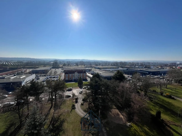 Grand appartement traversant de 136 m² à Roanne avec balcon dans un parc arboré