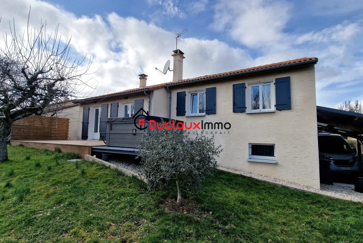 Maison de plain-pied à vendre à Aurillac avec sous-sol et terrasse 