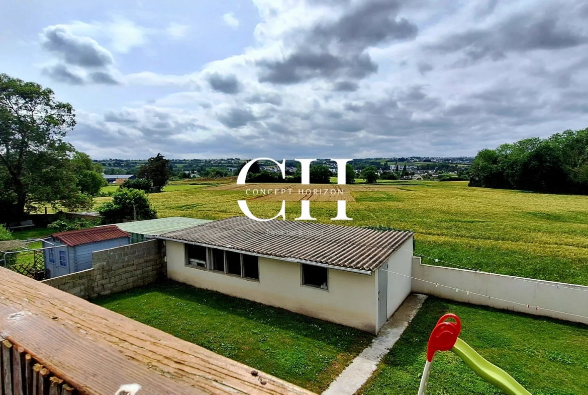 Belle maison lumineuse avec vue dégagée et sous-sol total à Hillion 