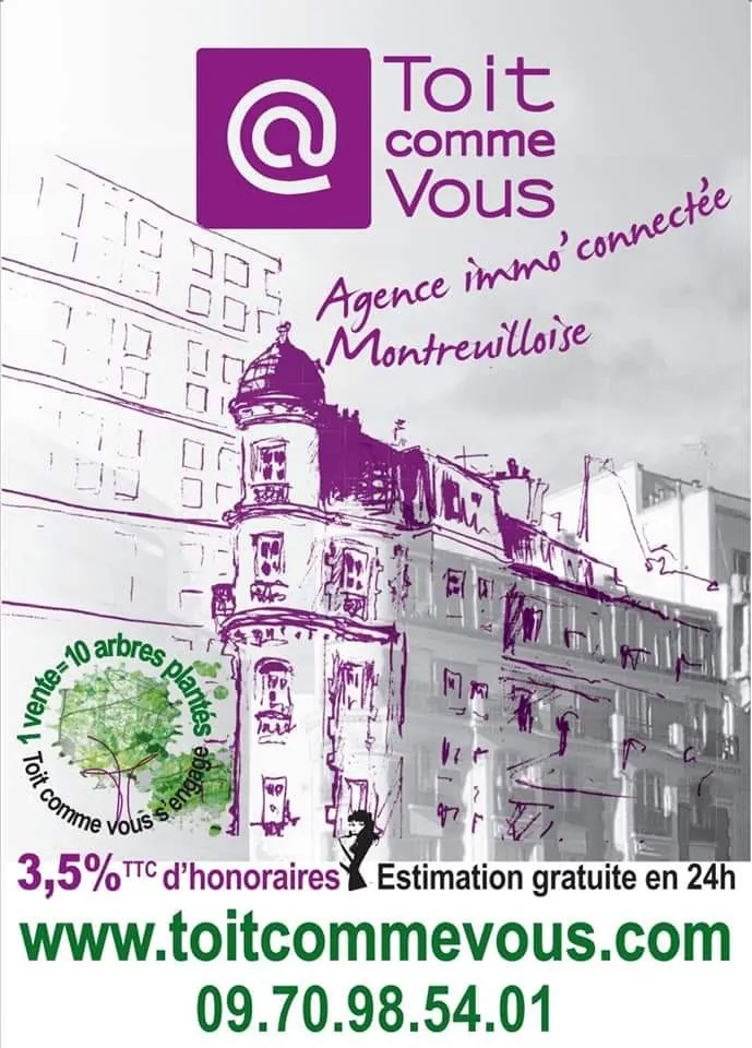 Appartement 2 pièces avec terrasse à Montreuil, rénové et calme, proximité des transports et du centre-ville 