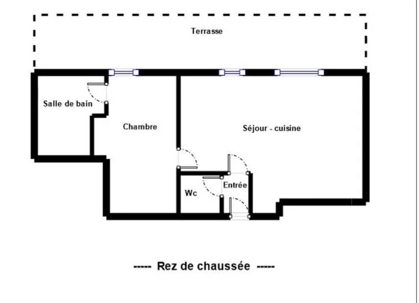 Appartement 2 pièces avec terrasse à Montreuil, rénové et calme, proximité des transports et du centre-ville 
