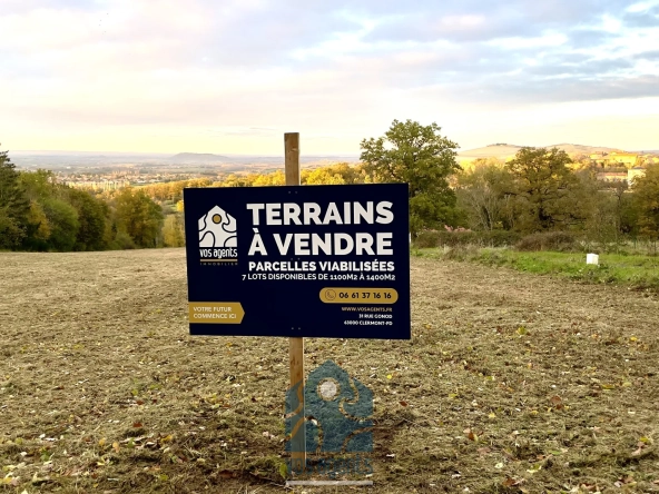 Terrains viabilisés à Montmorin (63160), idéale construction dans cadre naturel