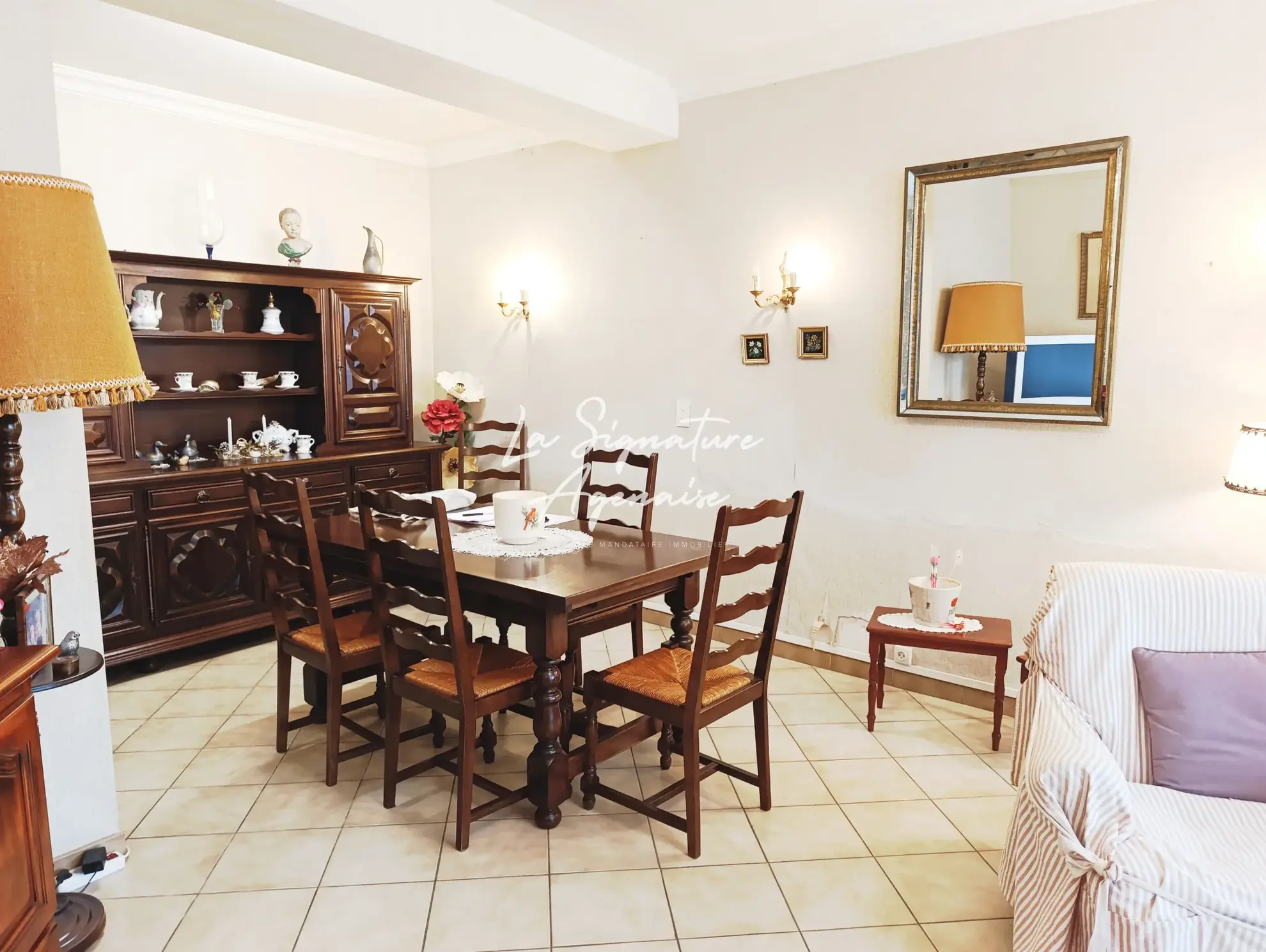 Ensemble immobilier avec maison, appartement, jardin et garage à Clermont-Dessous 