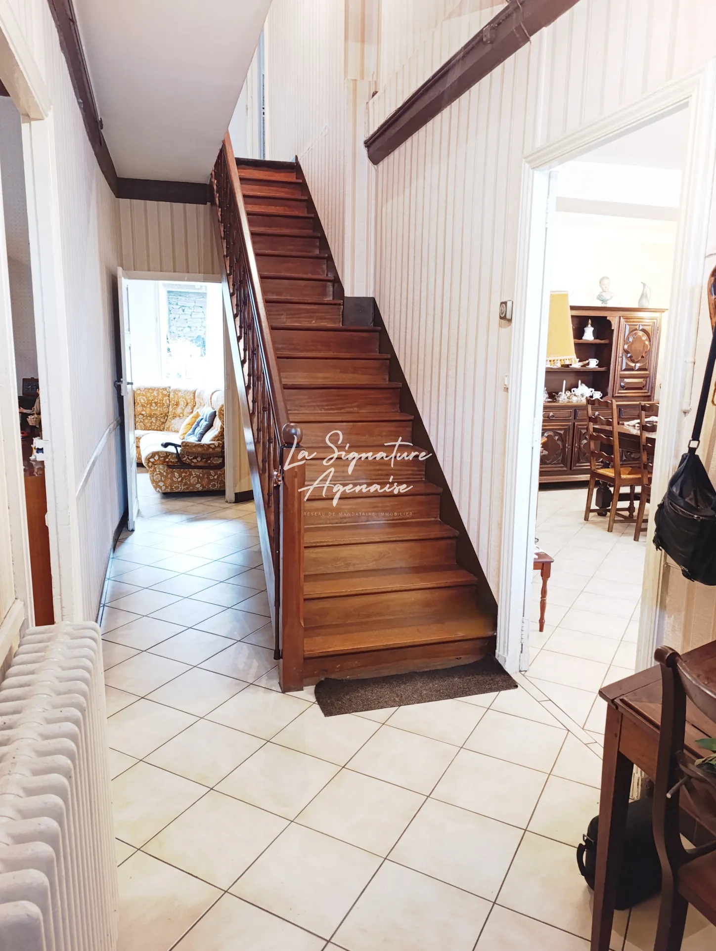 Ensemble immobilier avec maison, appartement, jardin et garage à Clermont-Dessous 
